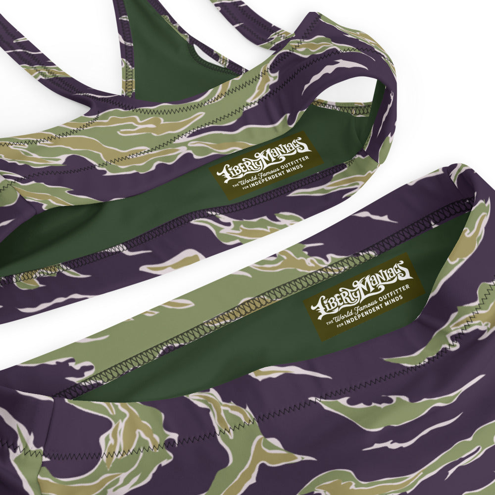 Tiger Stripe Camo Recycled high-waisted bikini