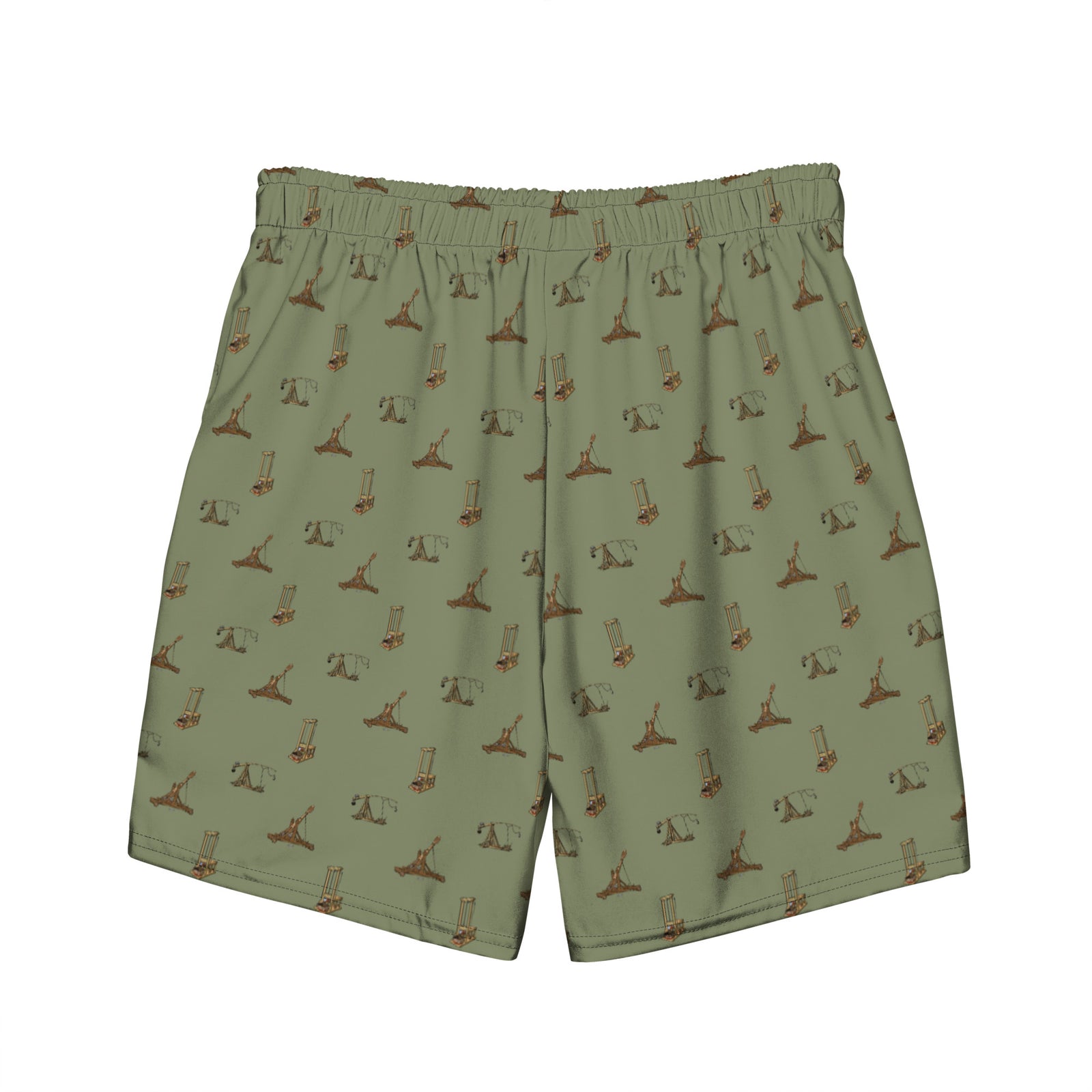 Catapults Trebuchets and Guillotines Men's Swim Trunks
