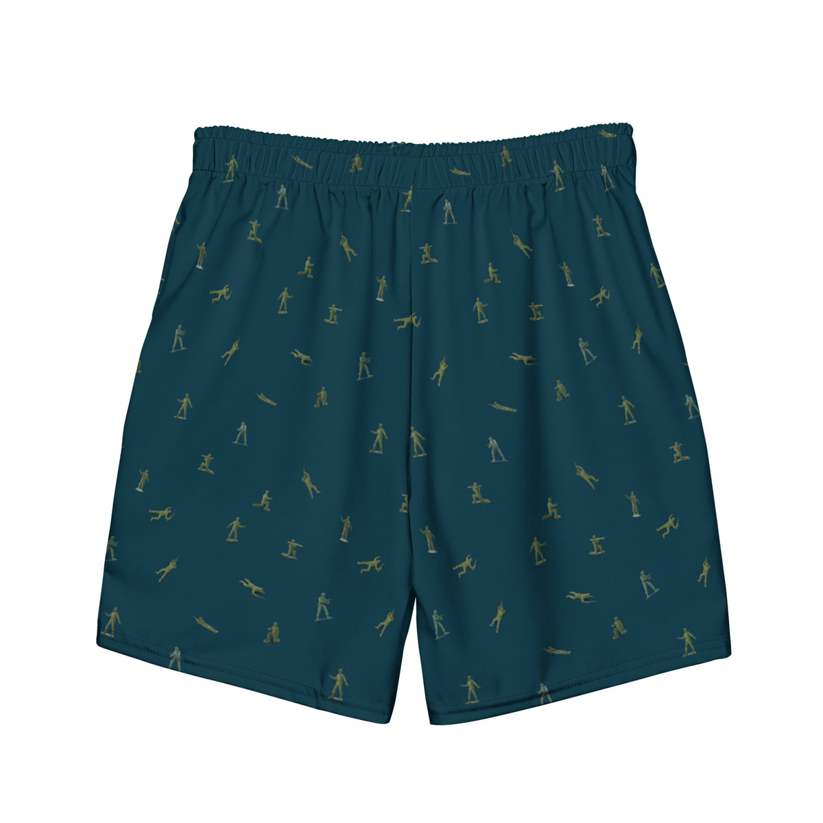 Little Green Army Men Pattern Men&#39;s Swim Trunks