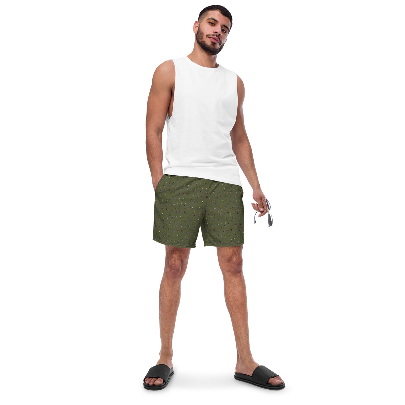 Shroomin' Safari Men's Swim Trunks