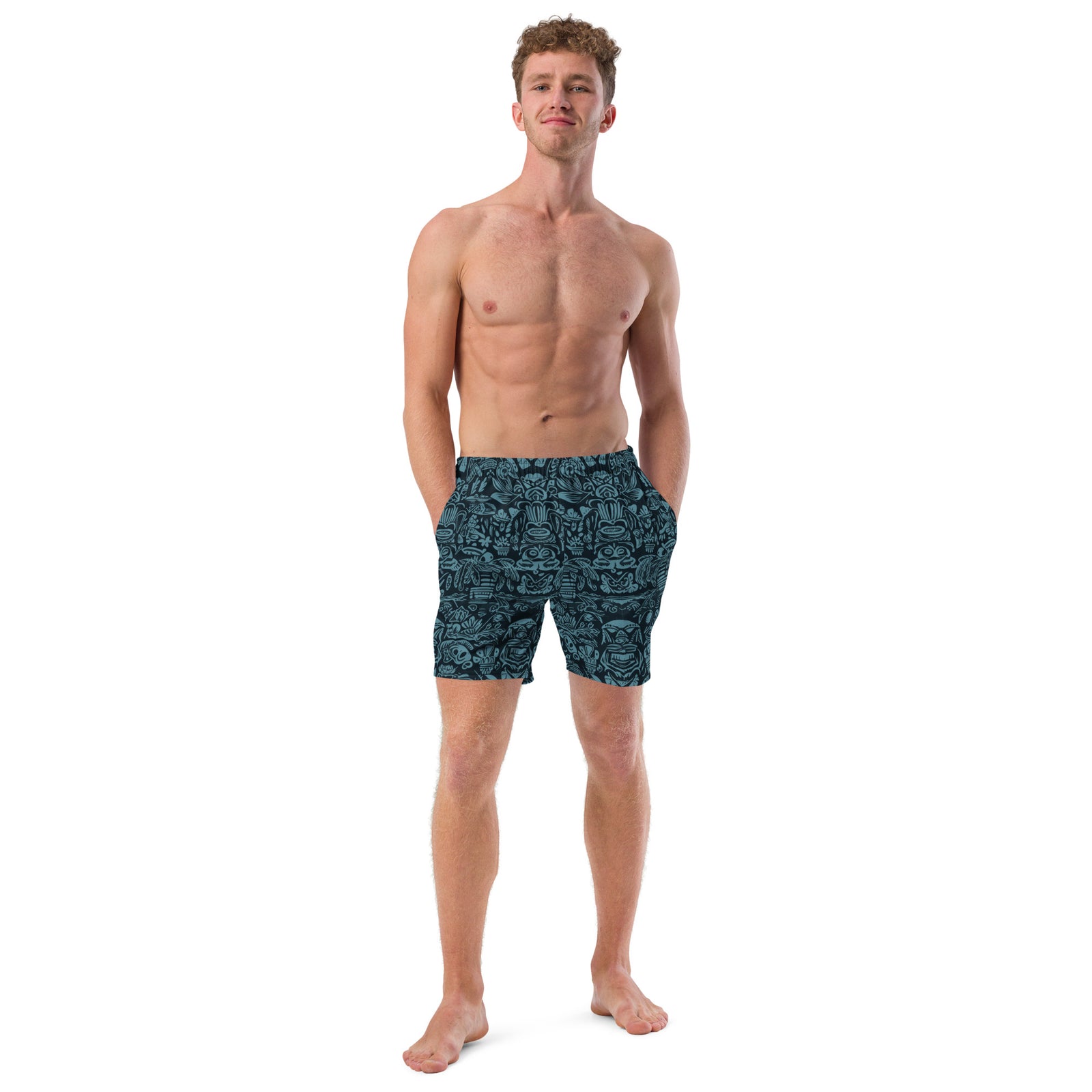 Sneaky Tiki Men's Swim Trunks