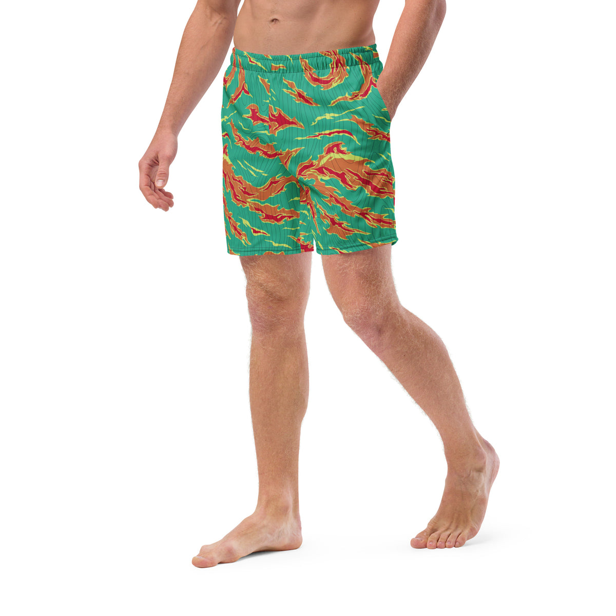 Electric Irving Tiger Stripe Men&#39;s Swim Trunks