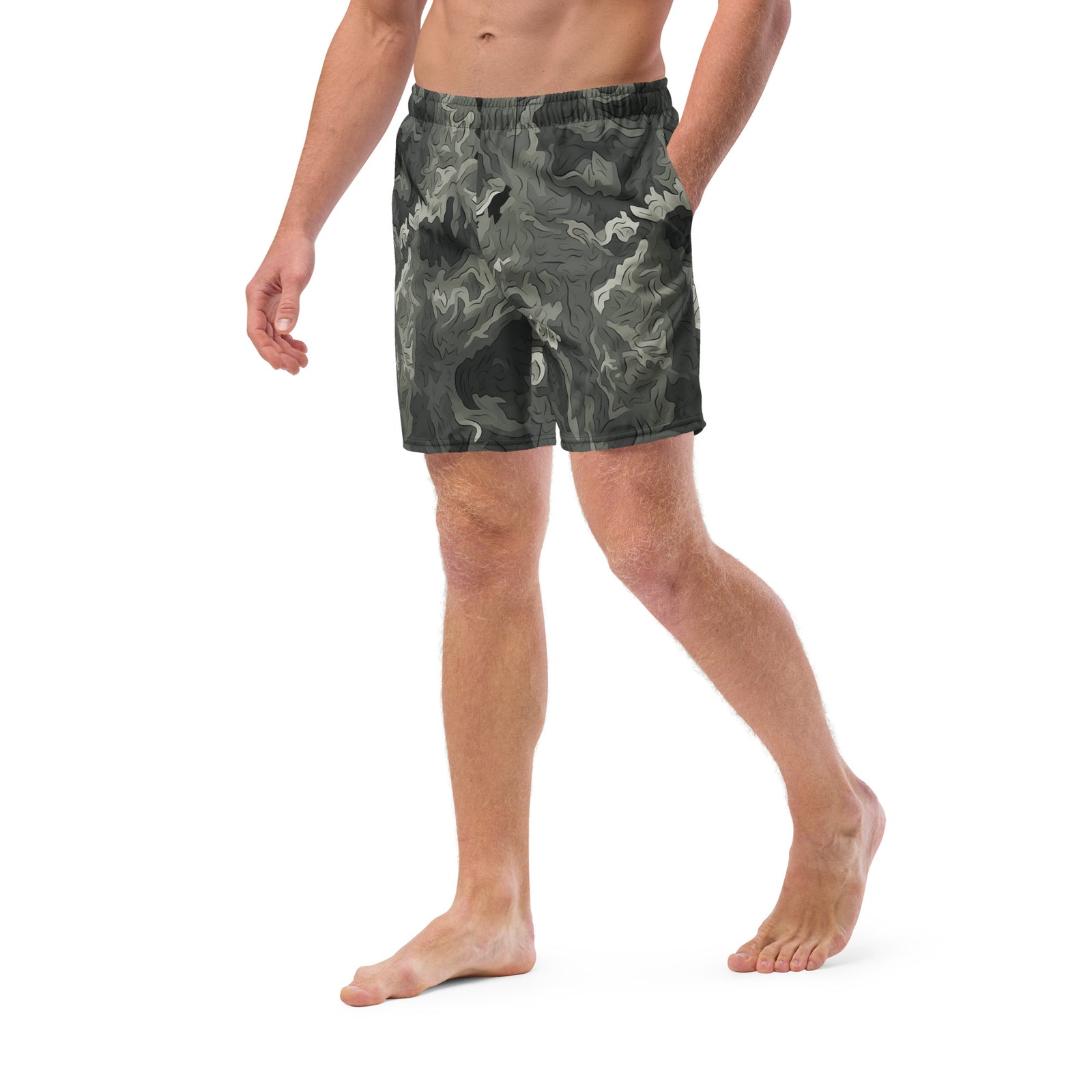Greyzone Organic Woodland Camouflage Men's Swim Trunks