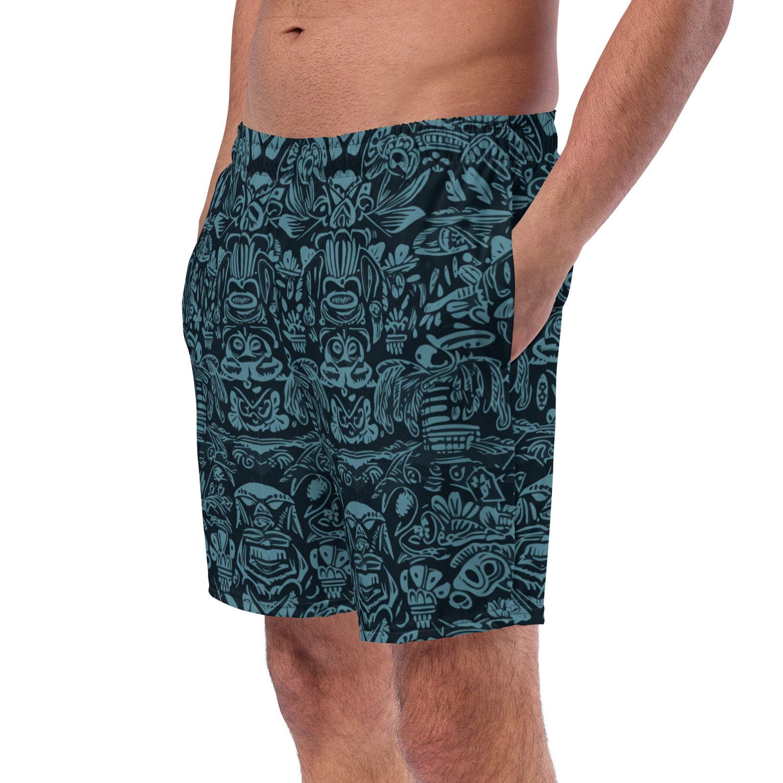 Sneaky Tiki Men's Swim Trunks