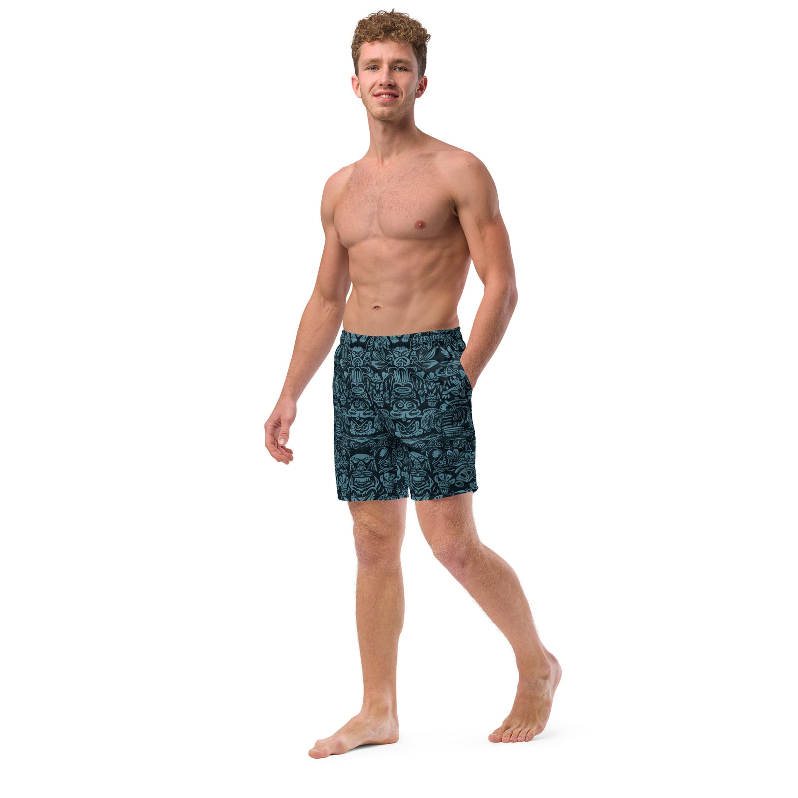 Sneaky Tiki Men's Swim Trunks