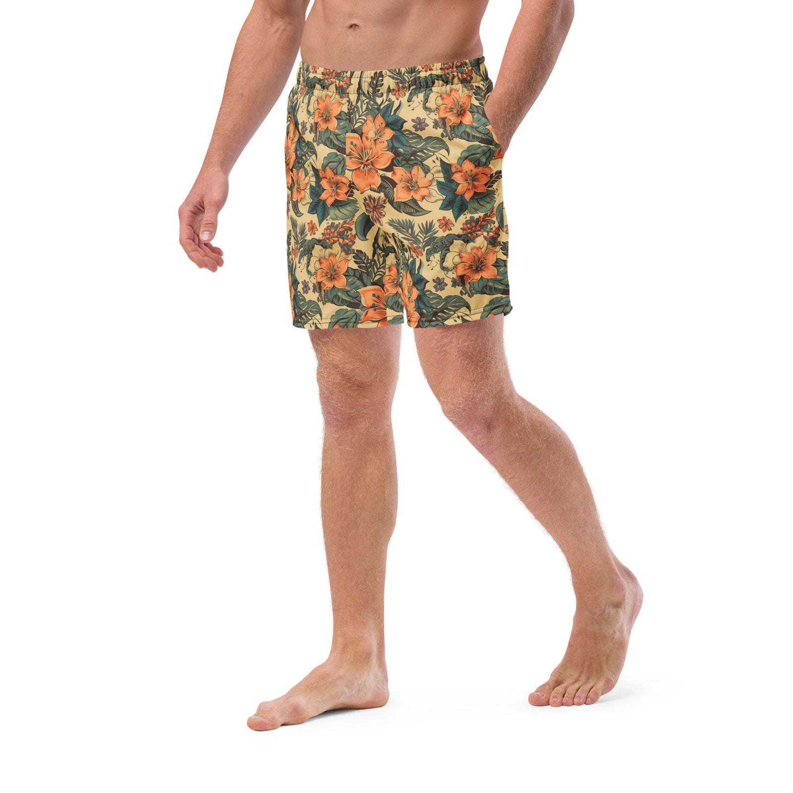 Kailua 1948 Men's Handmade Hawaiian Swim Trunks