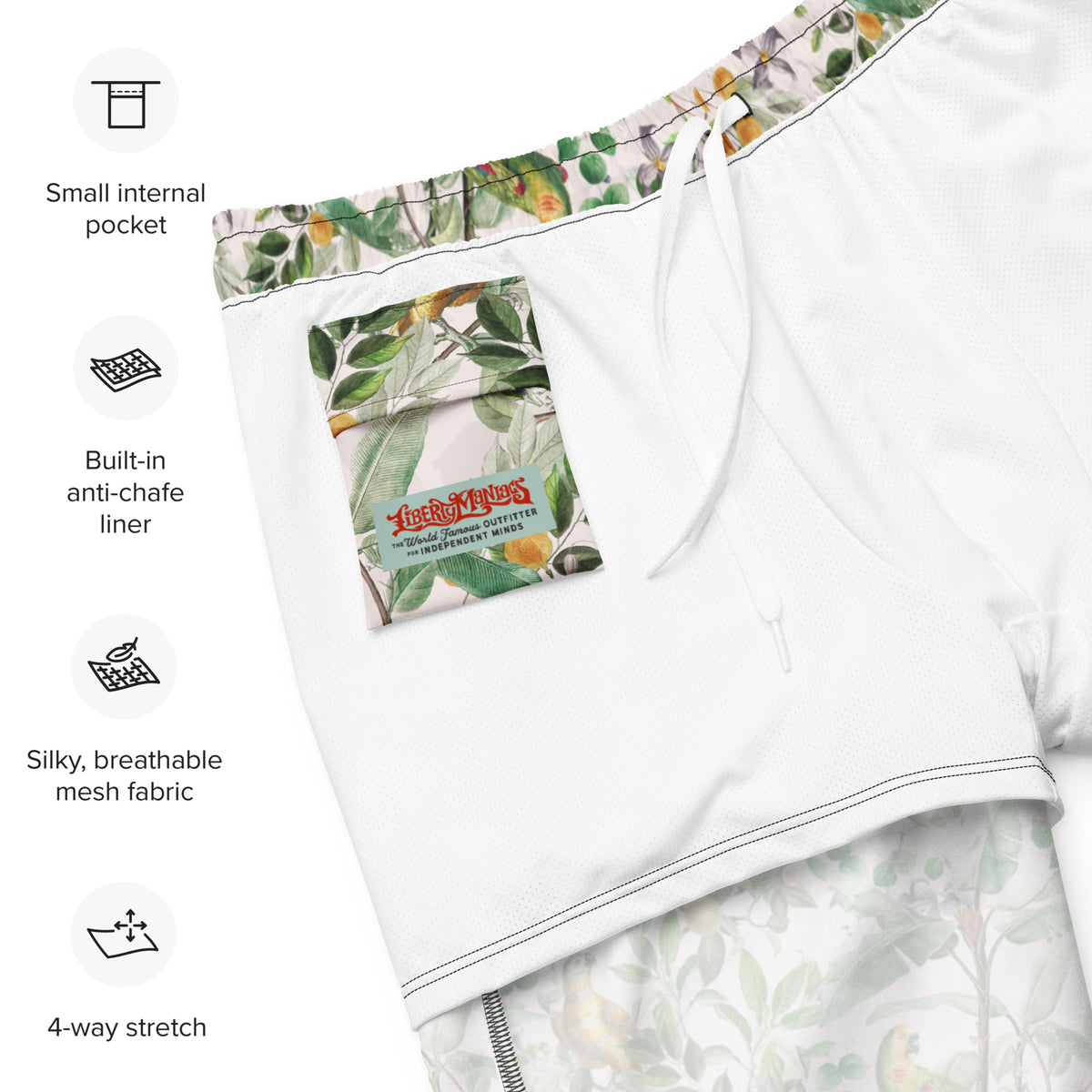Tropical Treasures Men&#39;s Swim Trunks
