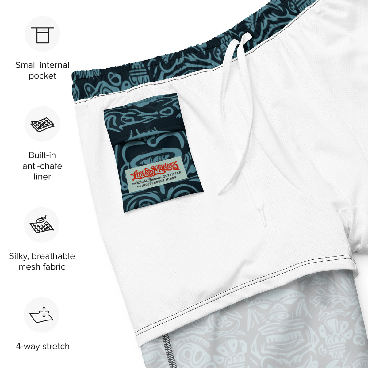 Sneaky Tiki Men&#39;s Swim Trunks