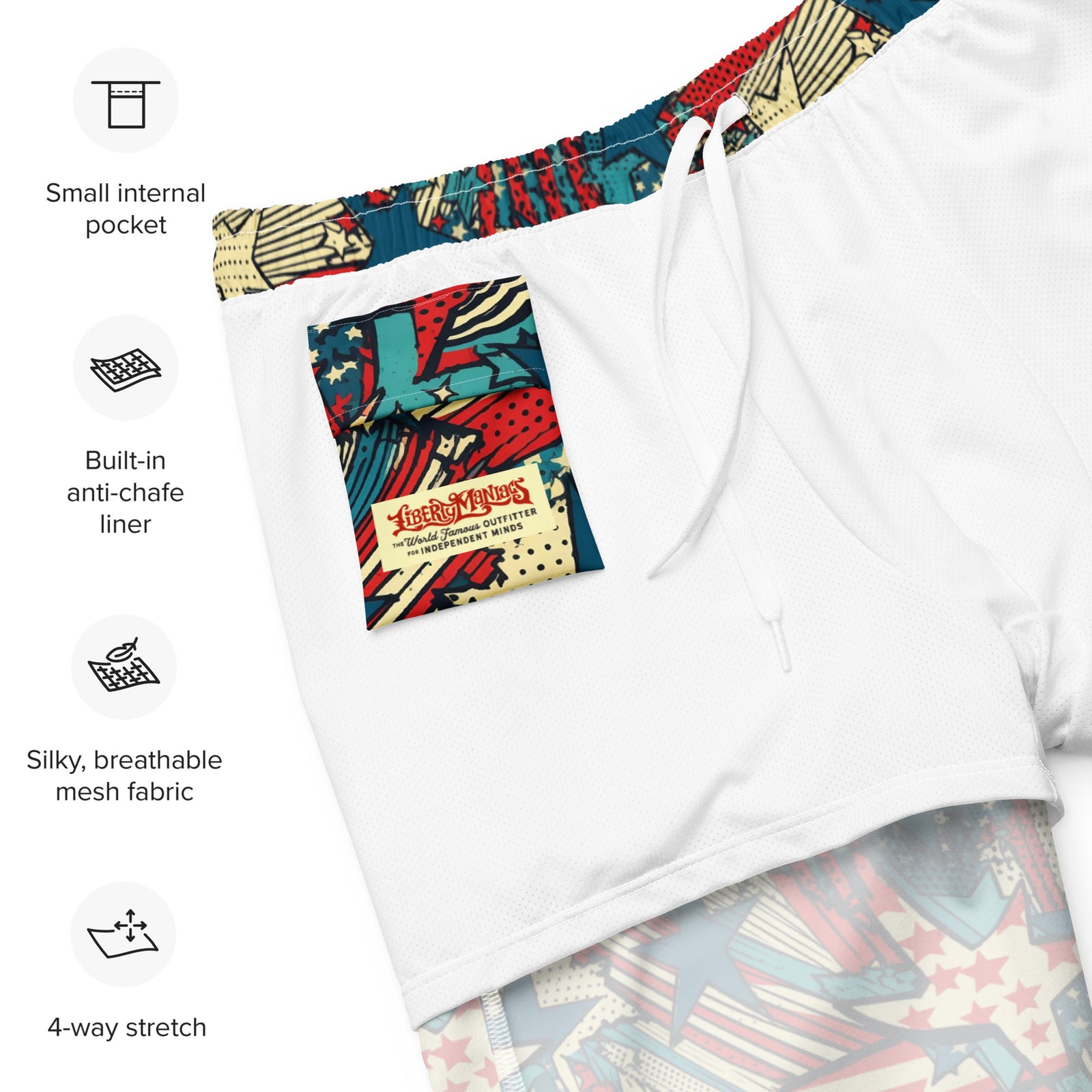 USA Splash Men's Swim Trunks