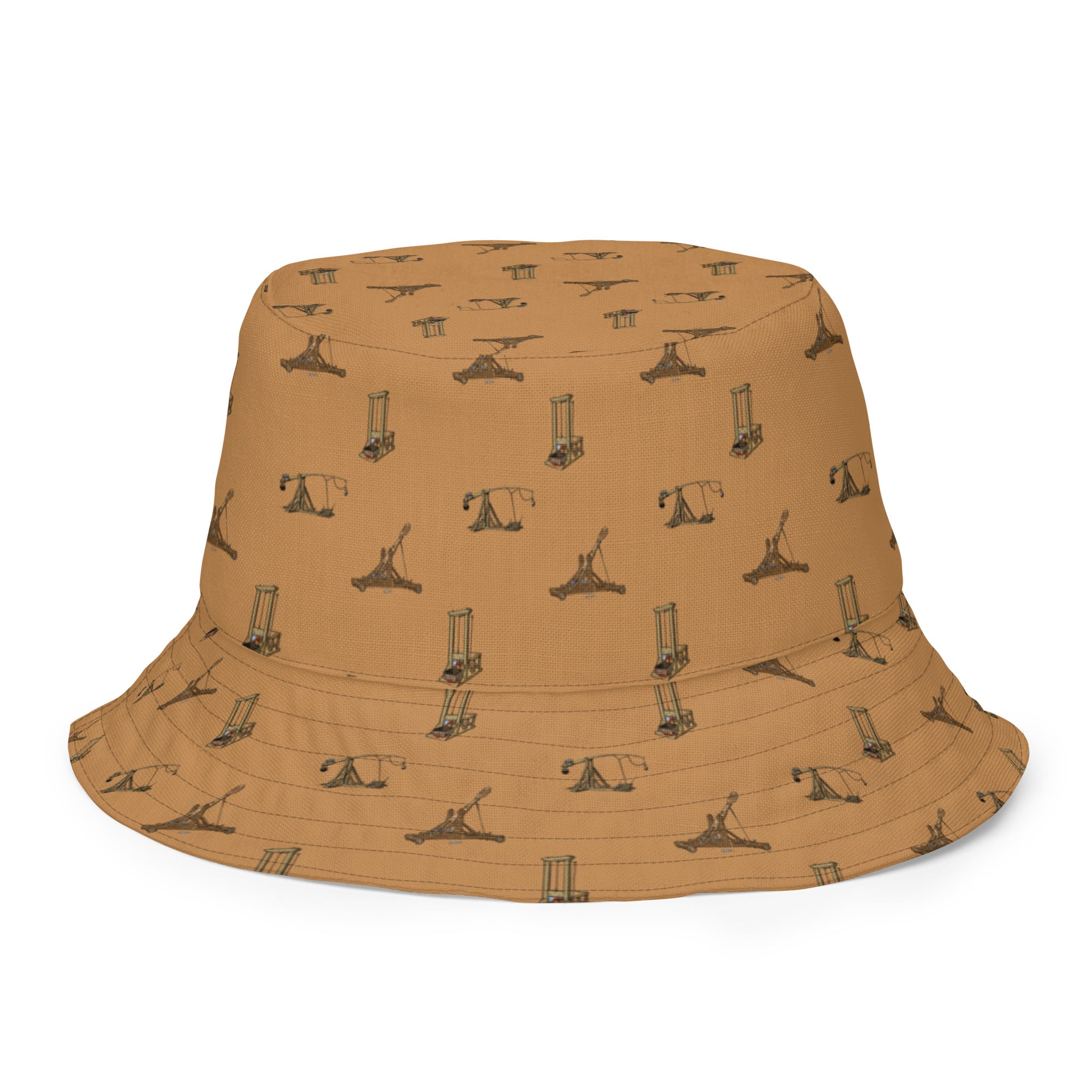 Catapults Trebuchets and Guillotines Maniacs Reversible Bucket Hat
