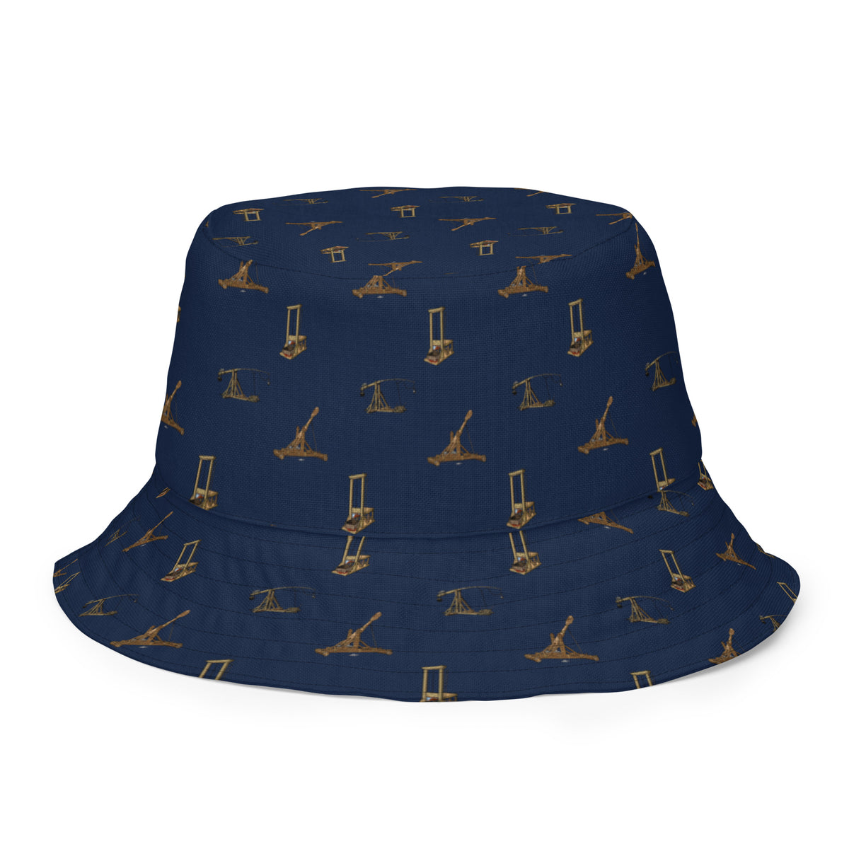 Catapults Trebuchets and Guillotines Maniacs Reversible Bucket Hat