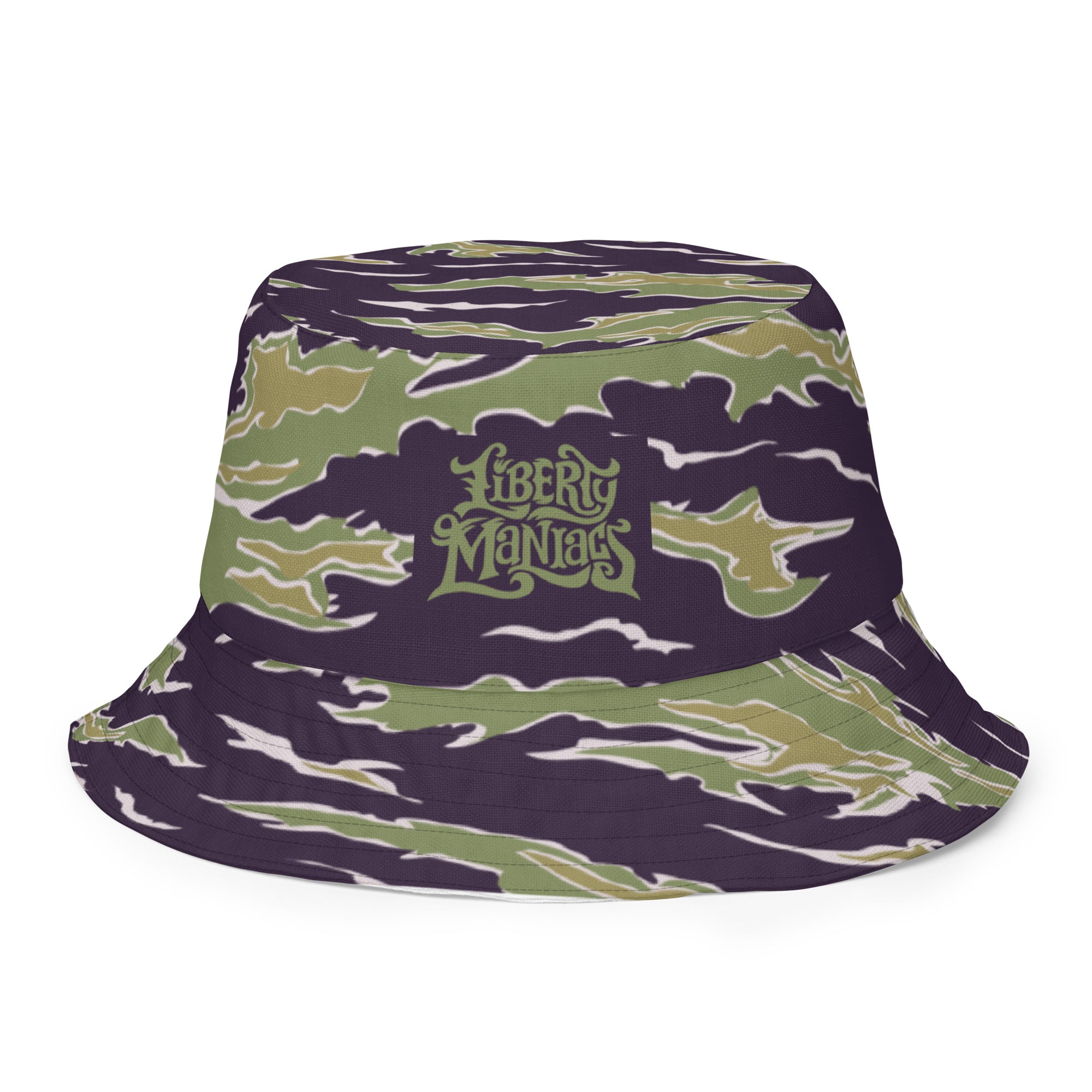 Tiger Stripe Jungle Camouflage Reversible bucket hat