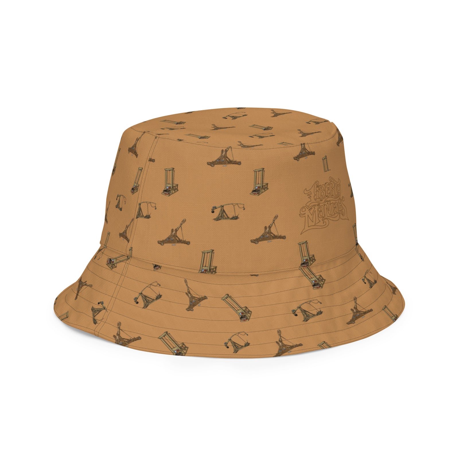 Catapults Trebuchets and Guillotines Maniacs Reversible Bucket Hat