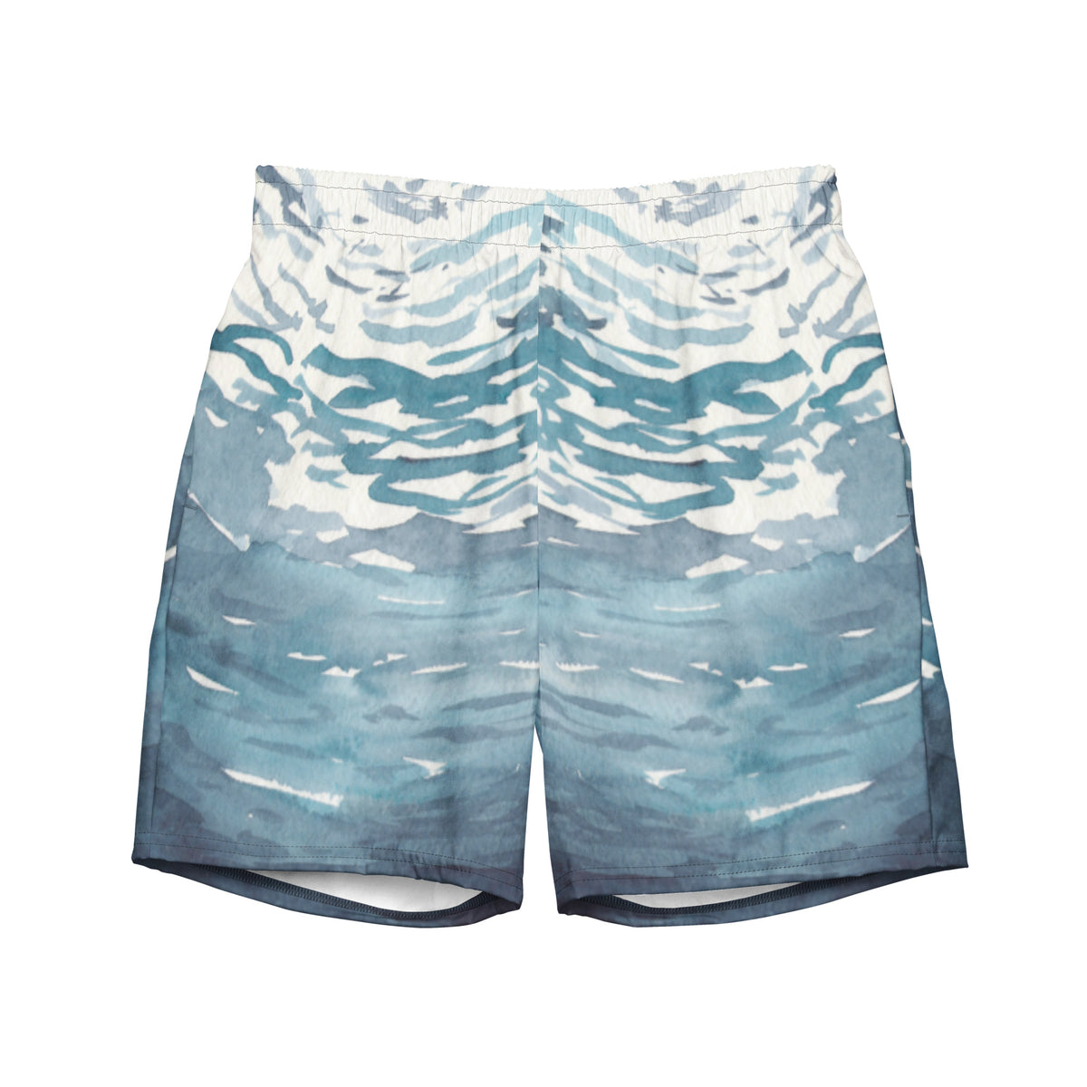 Watercolor Lagoon Men&#39;s Swim Trunks