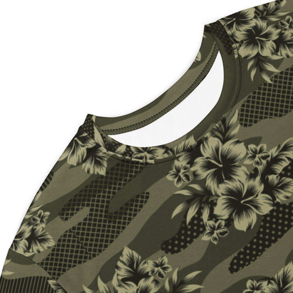 Aloha Camo Hawaiian Print Camouflage T-shirt dress