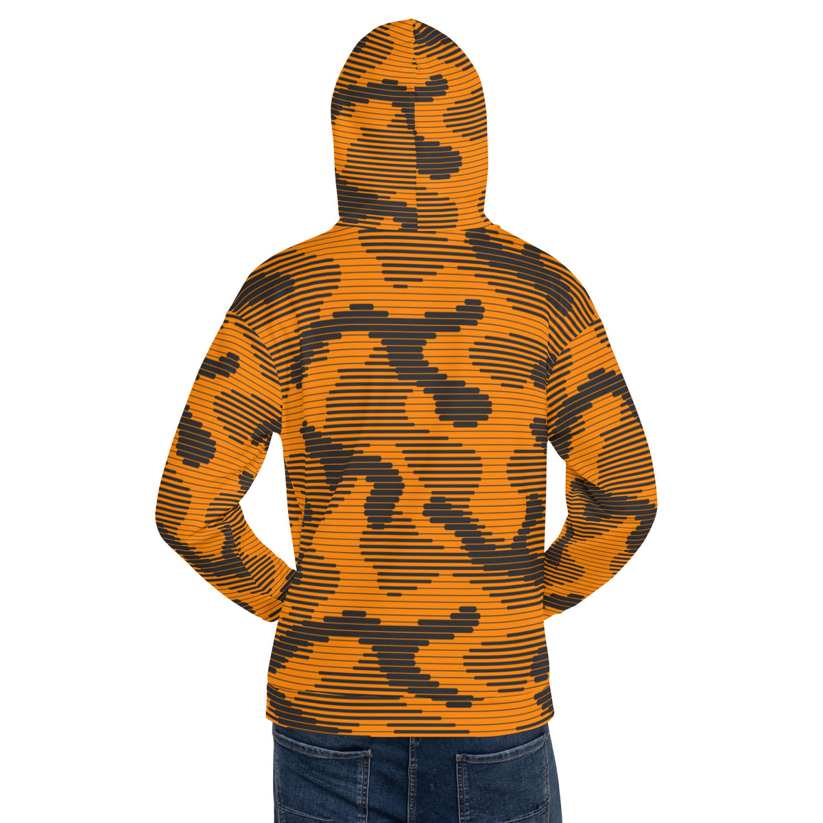 Digital Camouflage Blaze Orange Hoodie