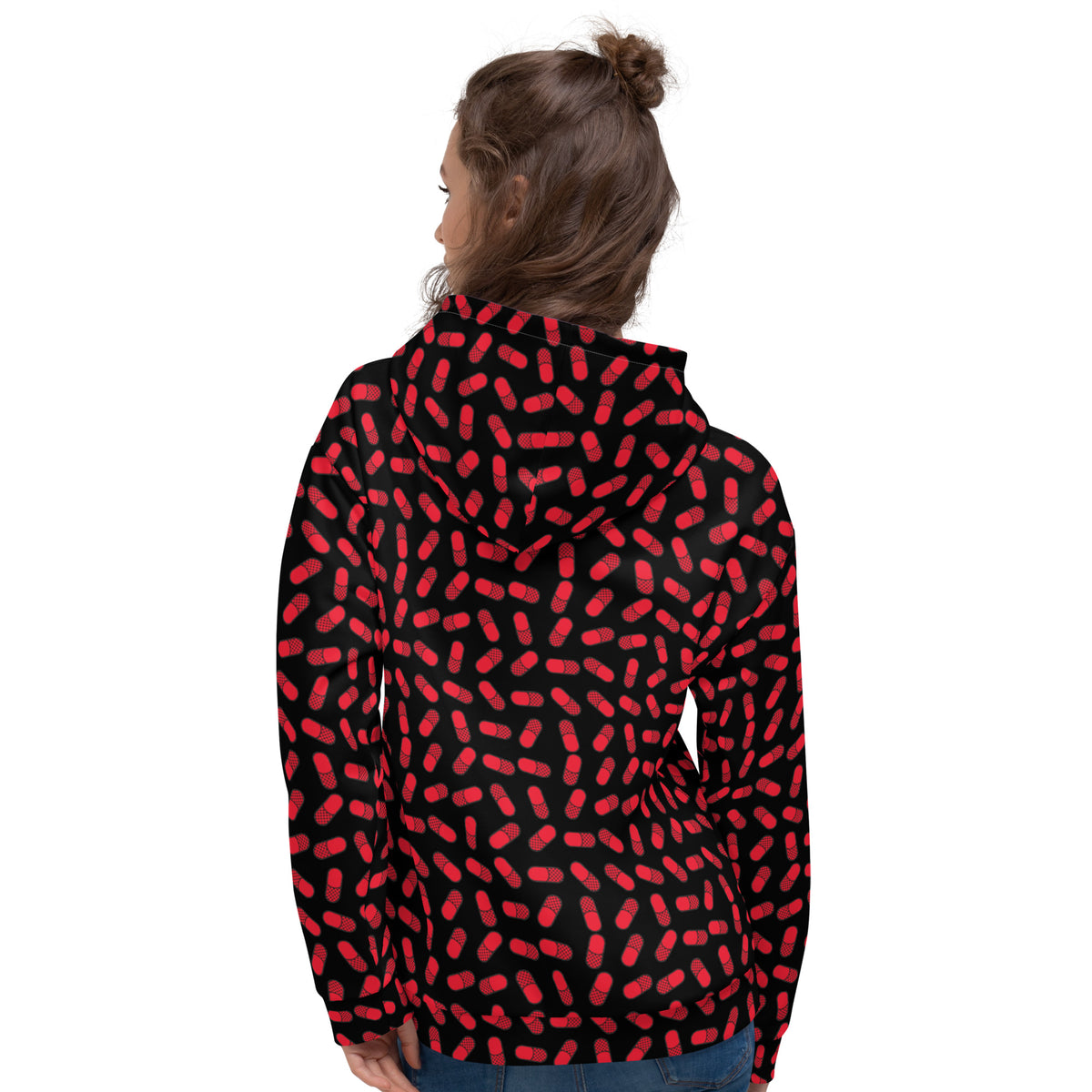 Red Pill Unisex Brushed Fleece Hoodie