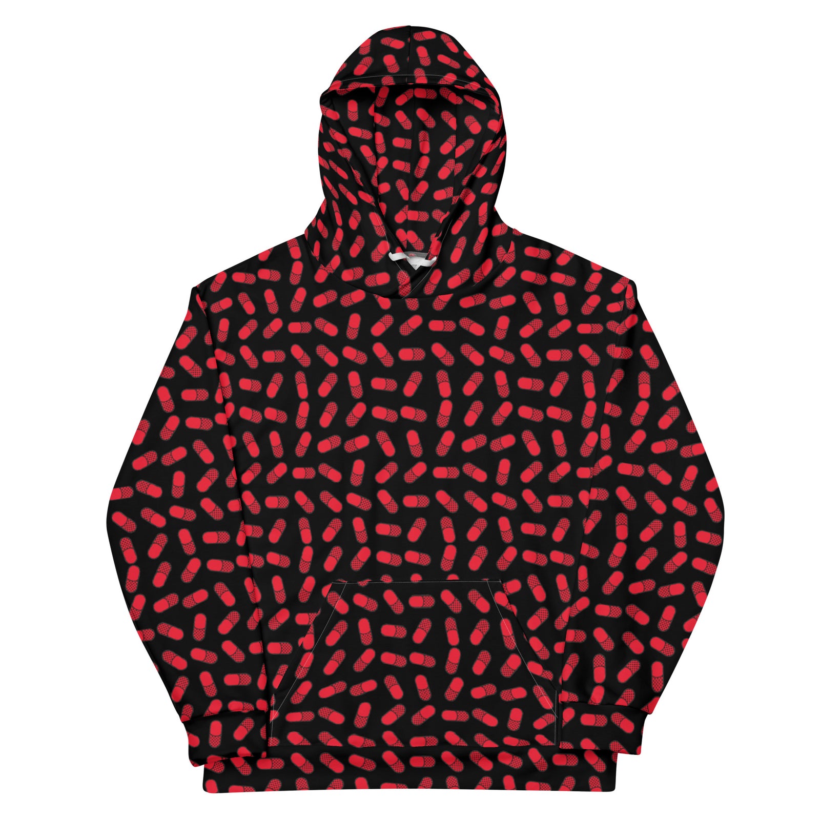 Red Pill Unisex Brushed Fleece Hoodie