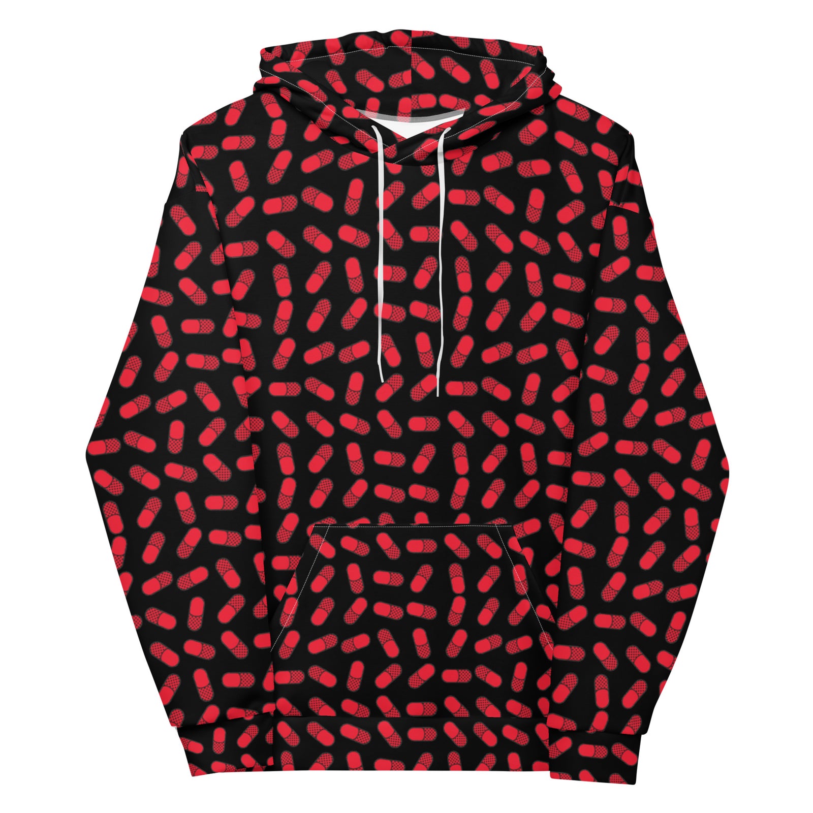 Red Pill Unisex Brushed Fleece Hoodie