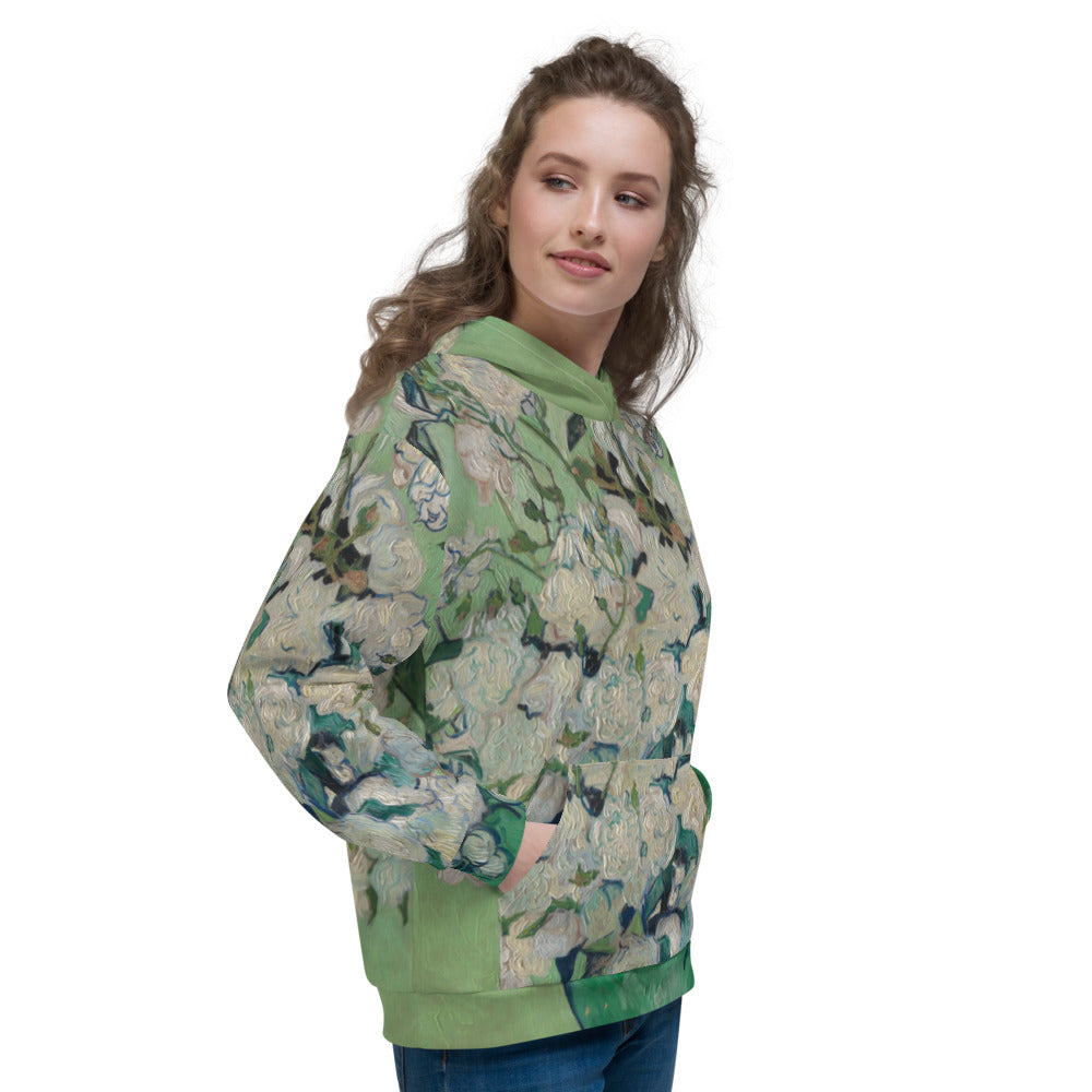 Vincent Van Gogh Roses Fine Art Unisex Hoodie