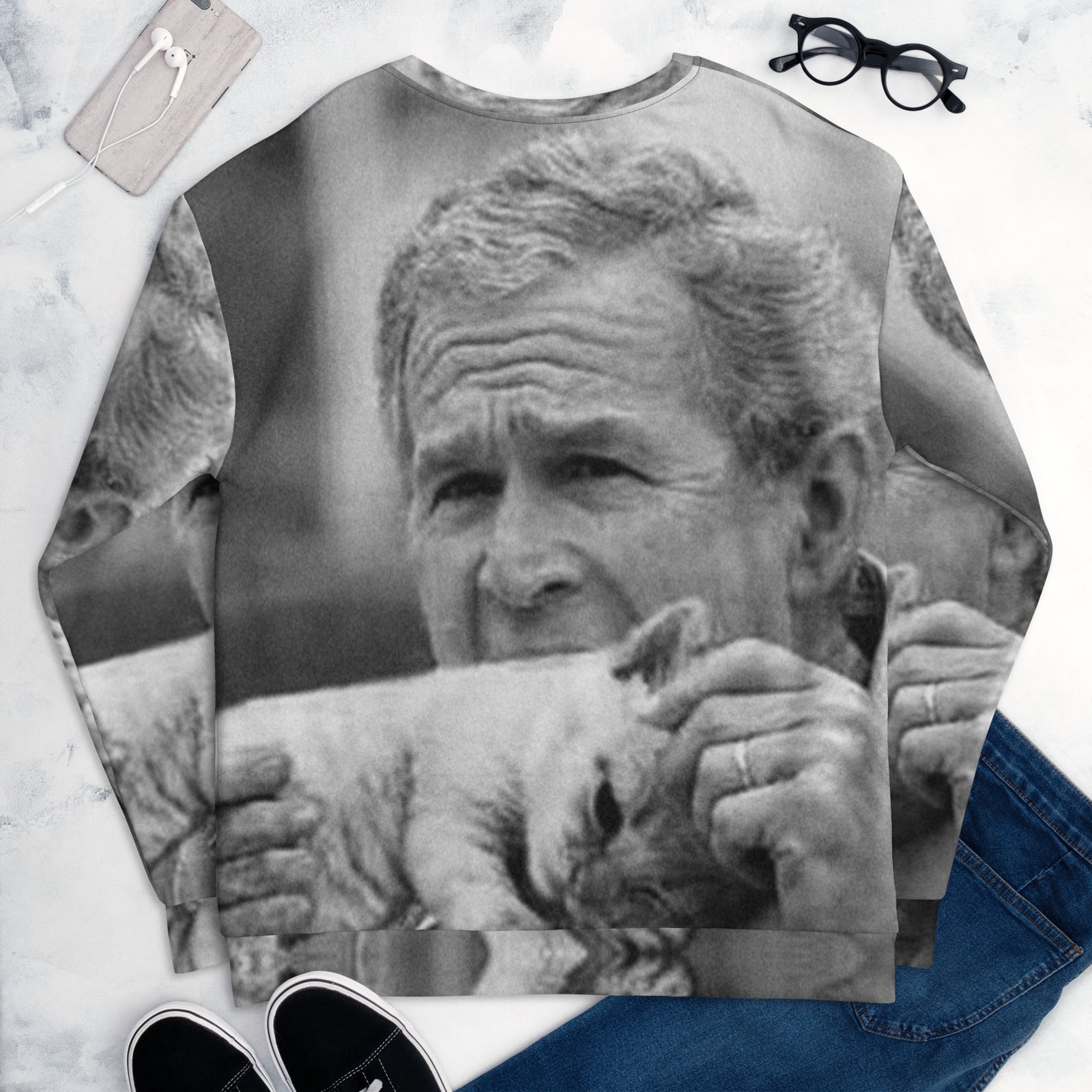 George Bush Eating Pussy Unisex Sweatshirt