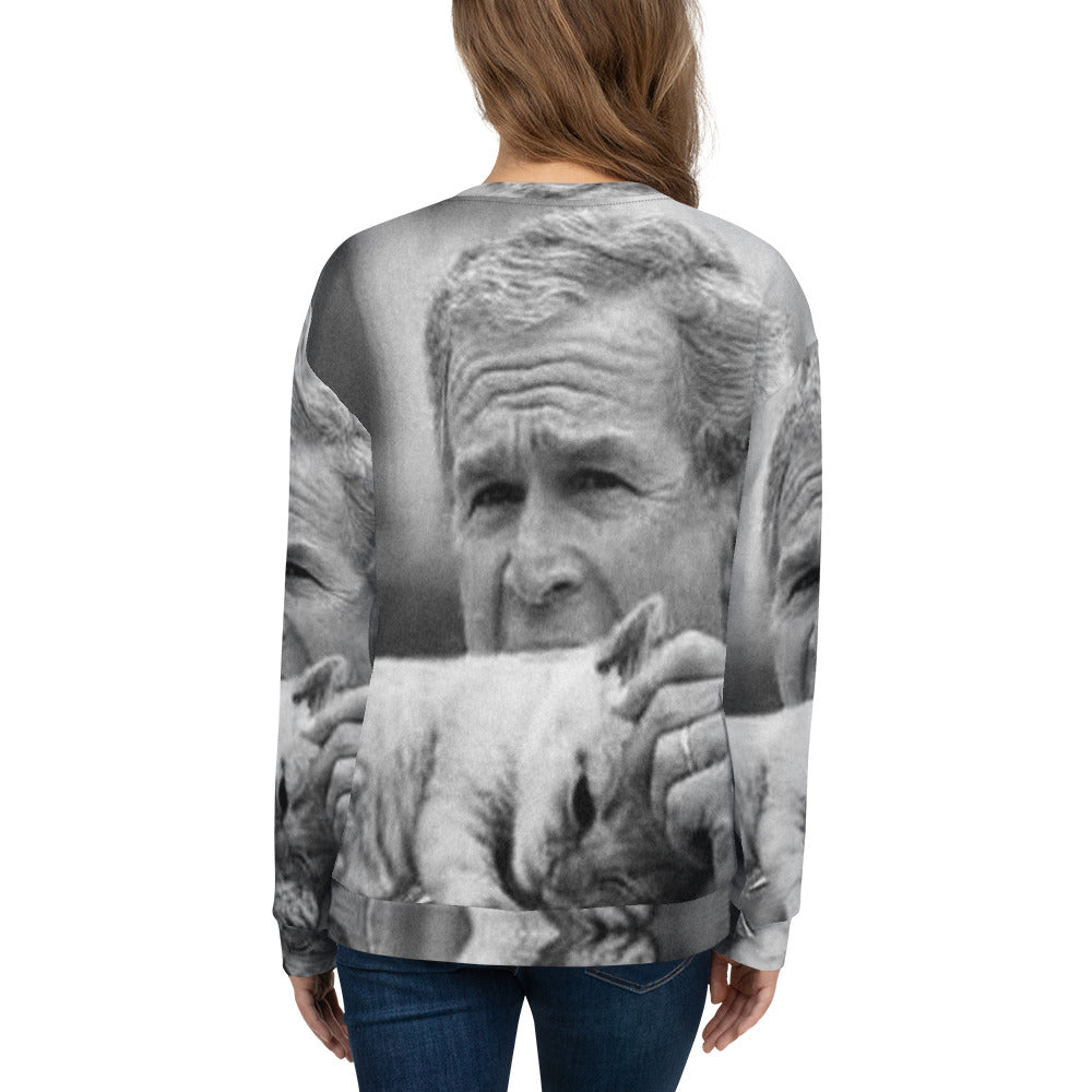 George Bush Eating Pussy Unisex Sweatshirt