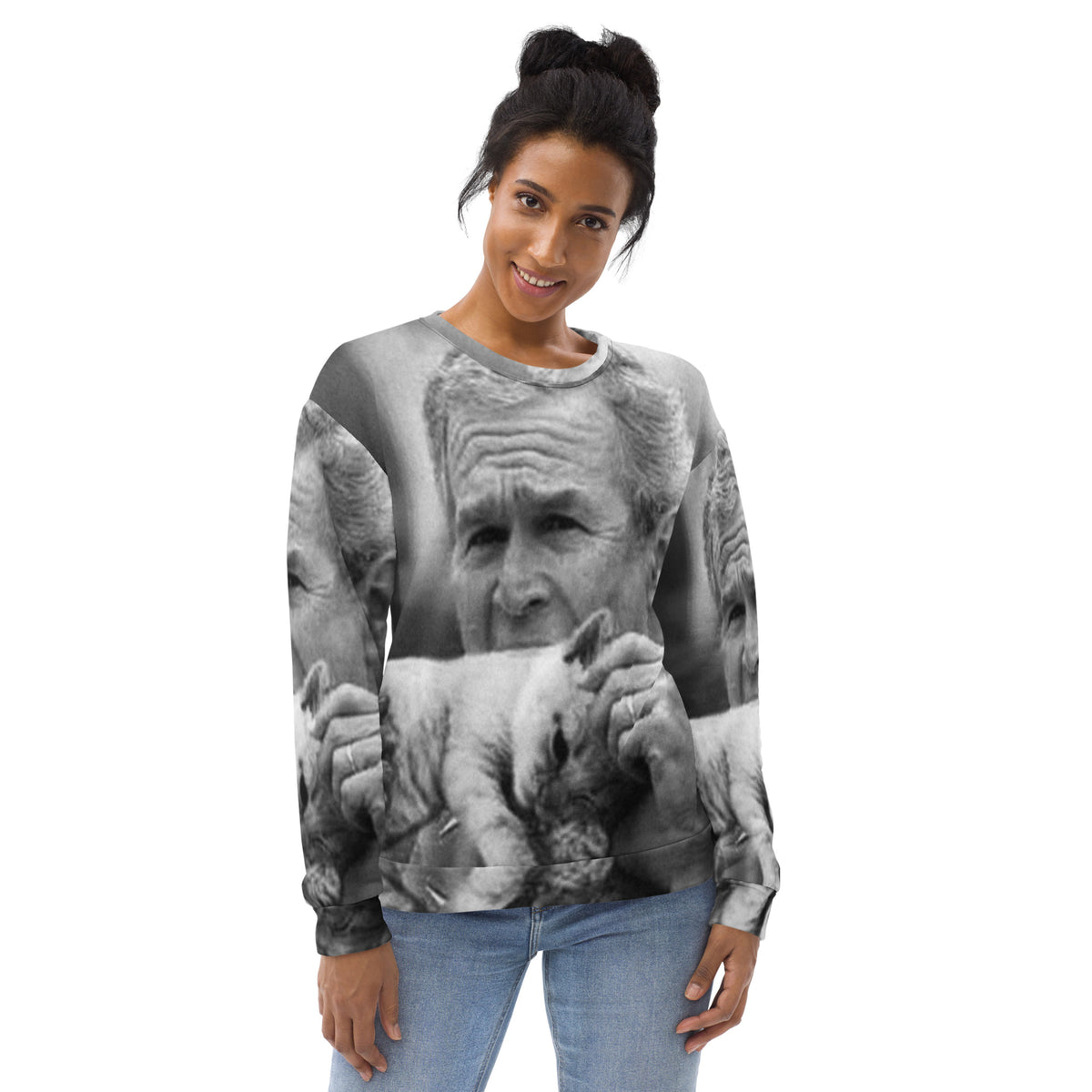 George Bush Eating Pussy Unisex Sweatshirt