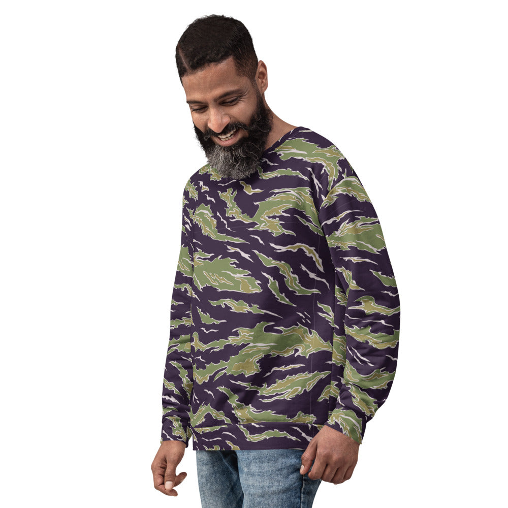 Tiger Stripe Jungle Camouflage Unisex Sweatshirt