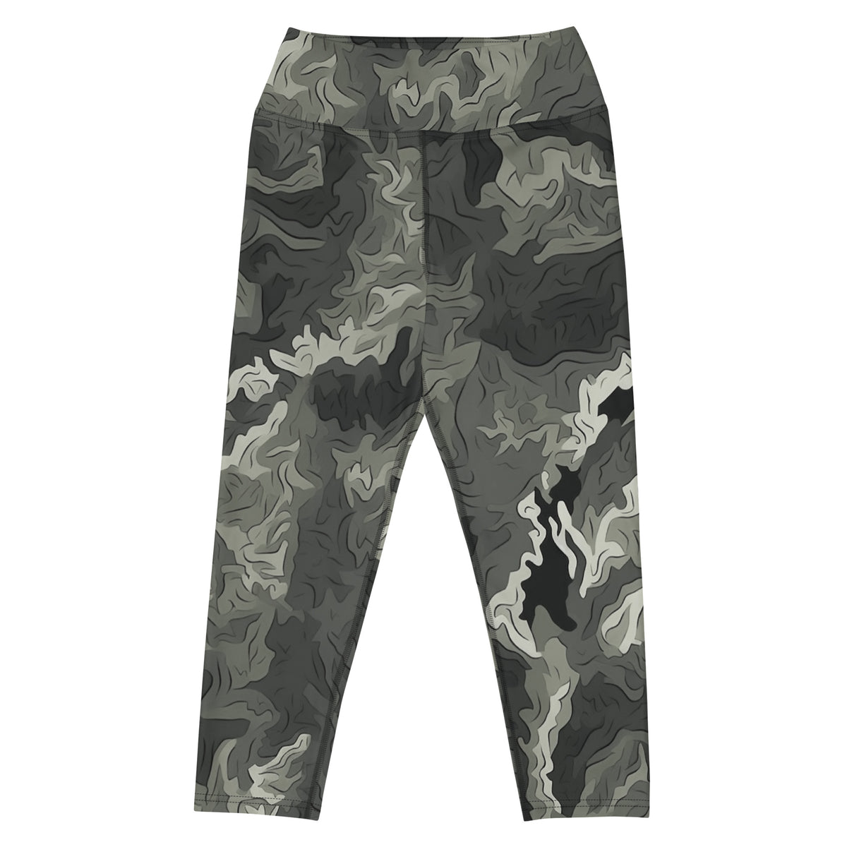 Greyzone Organic Woodland Pattern Yoga Capri Leggings