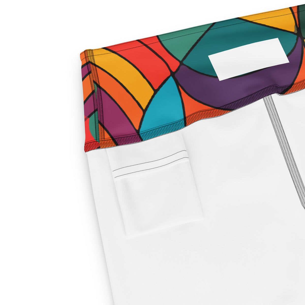 Kaleidoscopic Yoga Capri Leggings