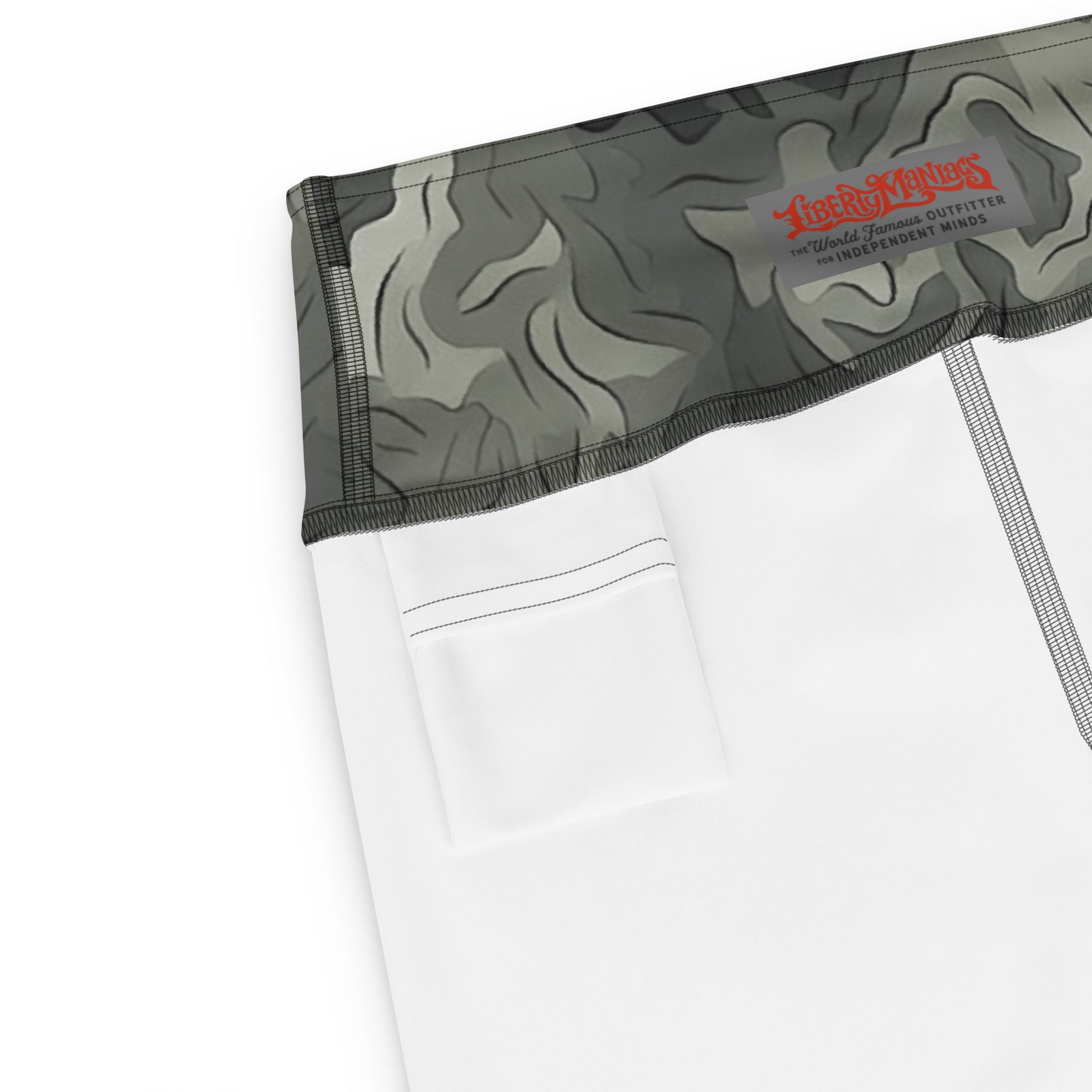 Greyzone Organic Woodland Pattern Yoga Capri Leggings