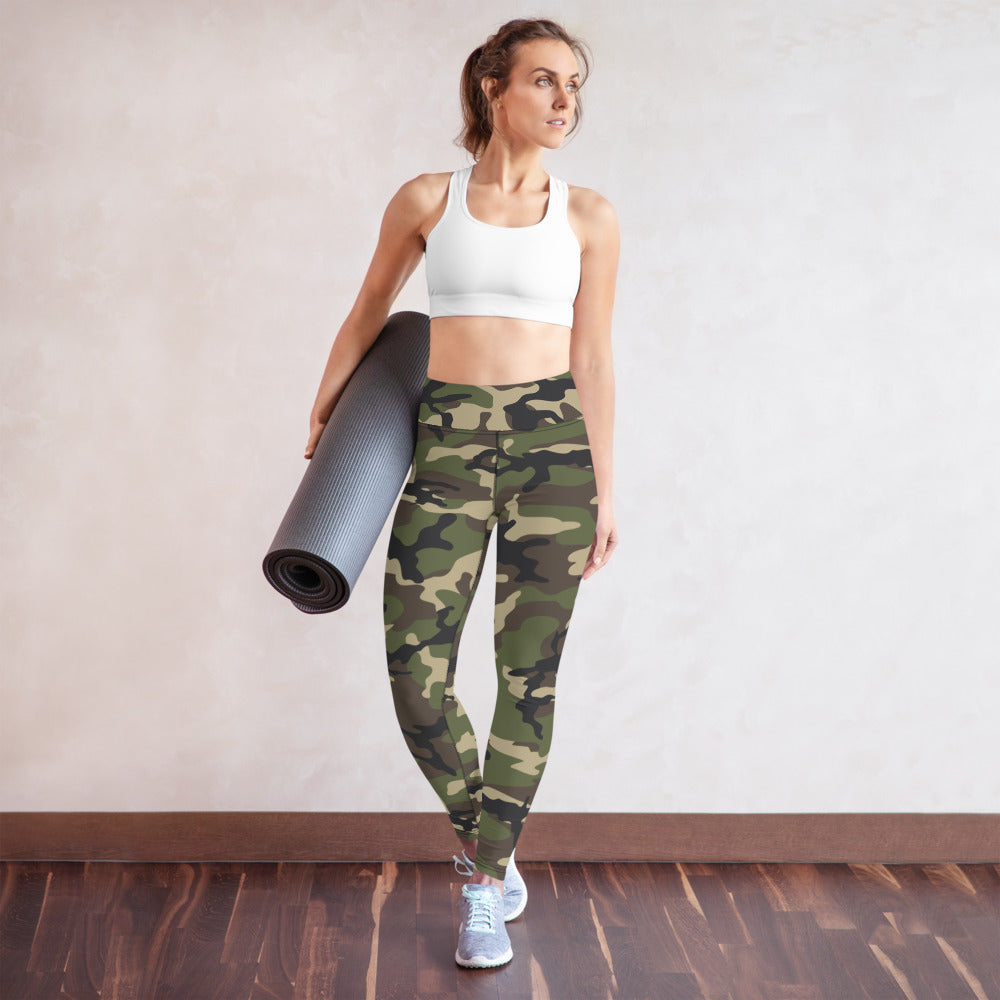 Woodland Camo Yoga Leggings