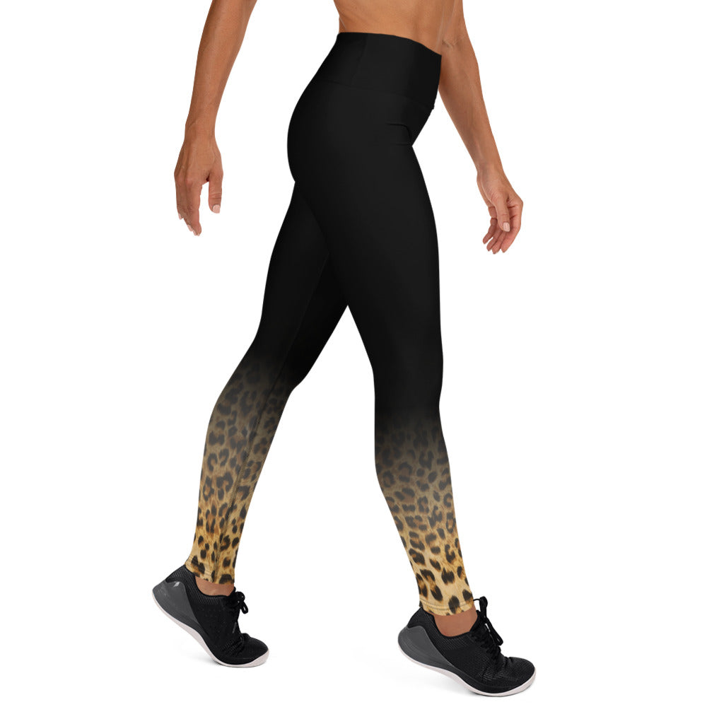 Passion For Fitness High Waist Cheetah Print Active Legging In Red •  Impressions Online Boutique
