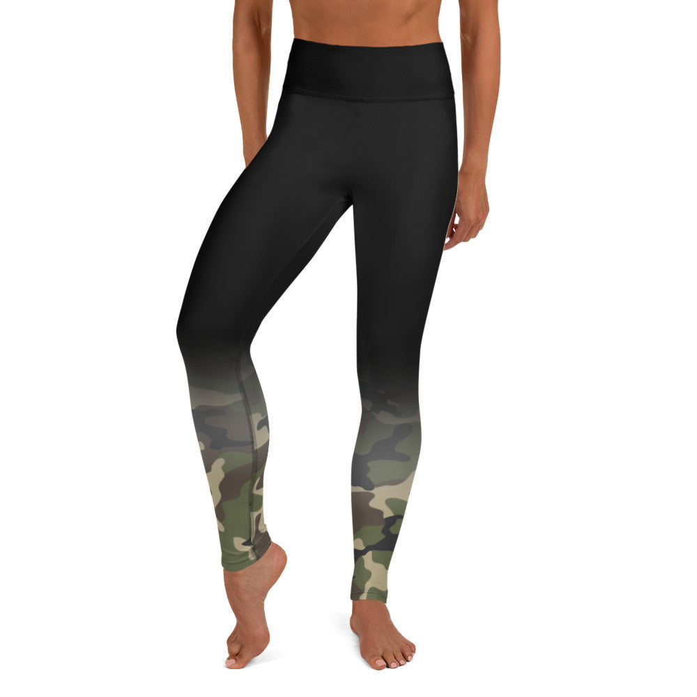 Woodland Camo Shadow Yoga Leggings
