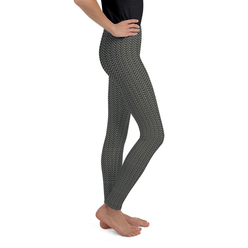 Chainmail Pattern Youth Leggings