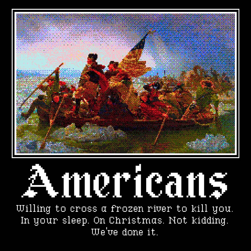 Americans 64-Bit Pixel Art T-Shirt