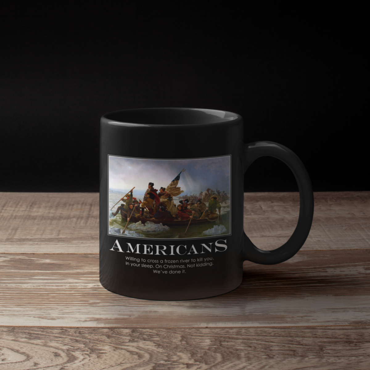 Americans Black Mug