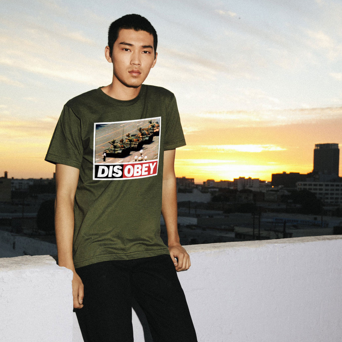 Tank Man DISOBEY 30th Anniversary T-Shirt