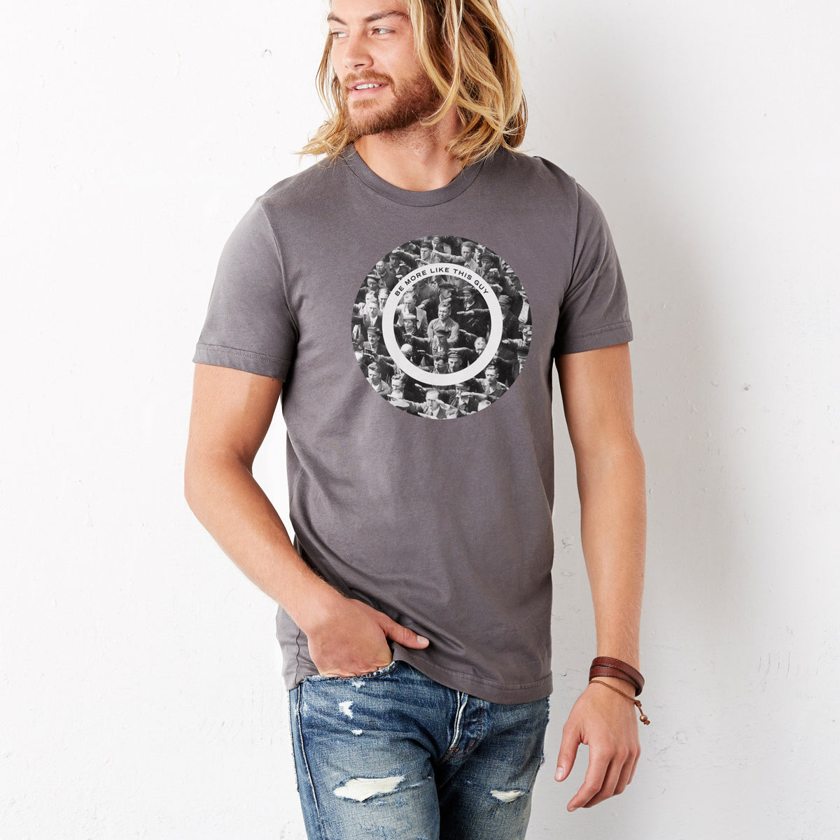 AUGUST LANDMESSER BE MORE LIKE THIS GUY Graphic T-Shirt