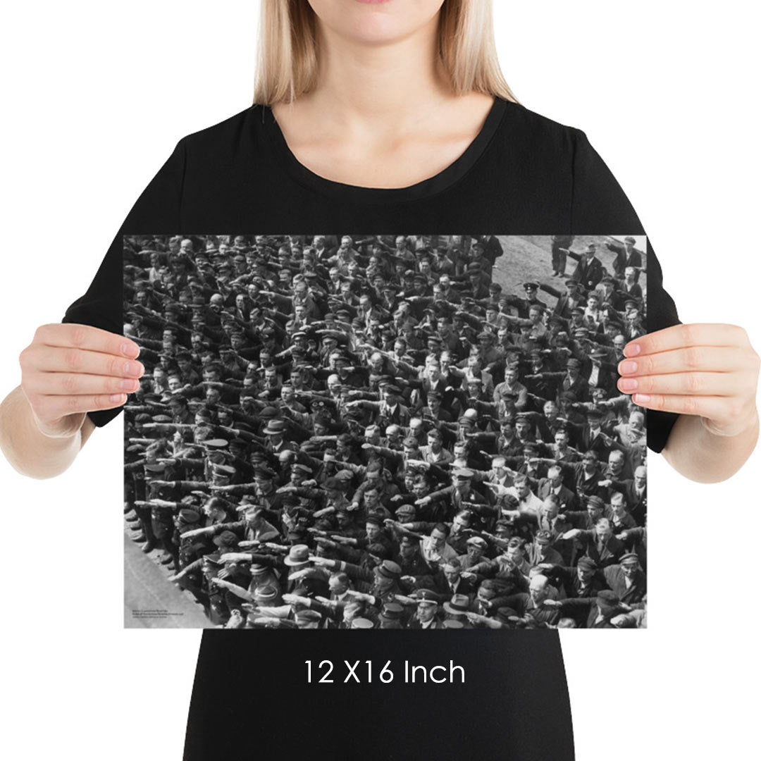 August Landmesser Civil Disobedience Matte Art Print Without Circle