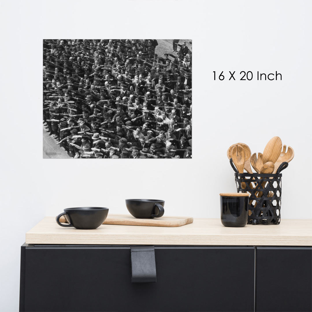 August Landmesser Civil Disobedience Matte Art Print Without Circle
