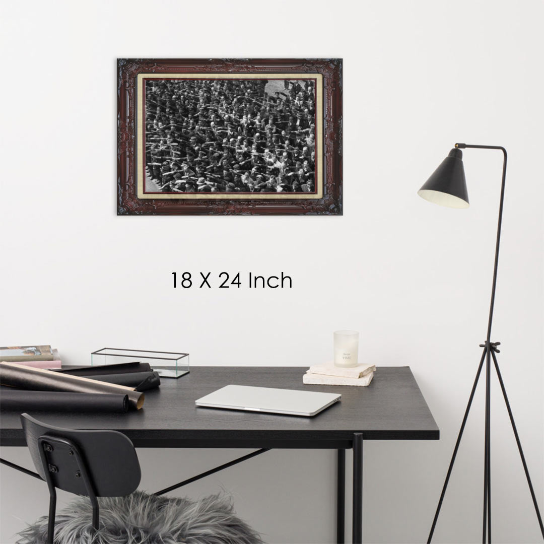 August Landmesser Civil Disobedience Matte Art Print Without Circle