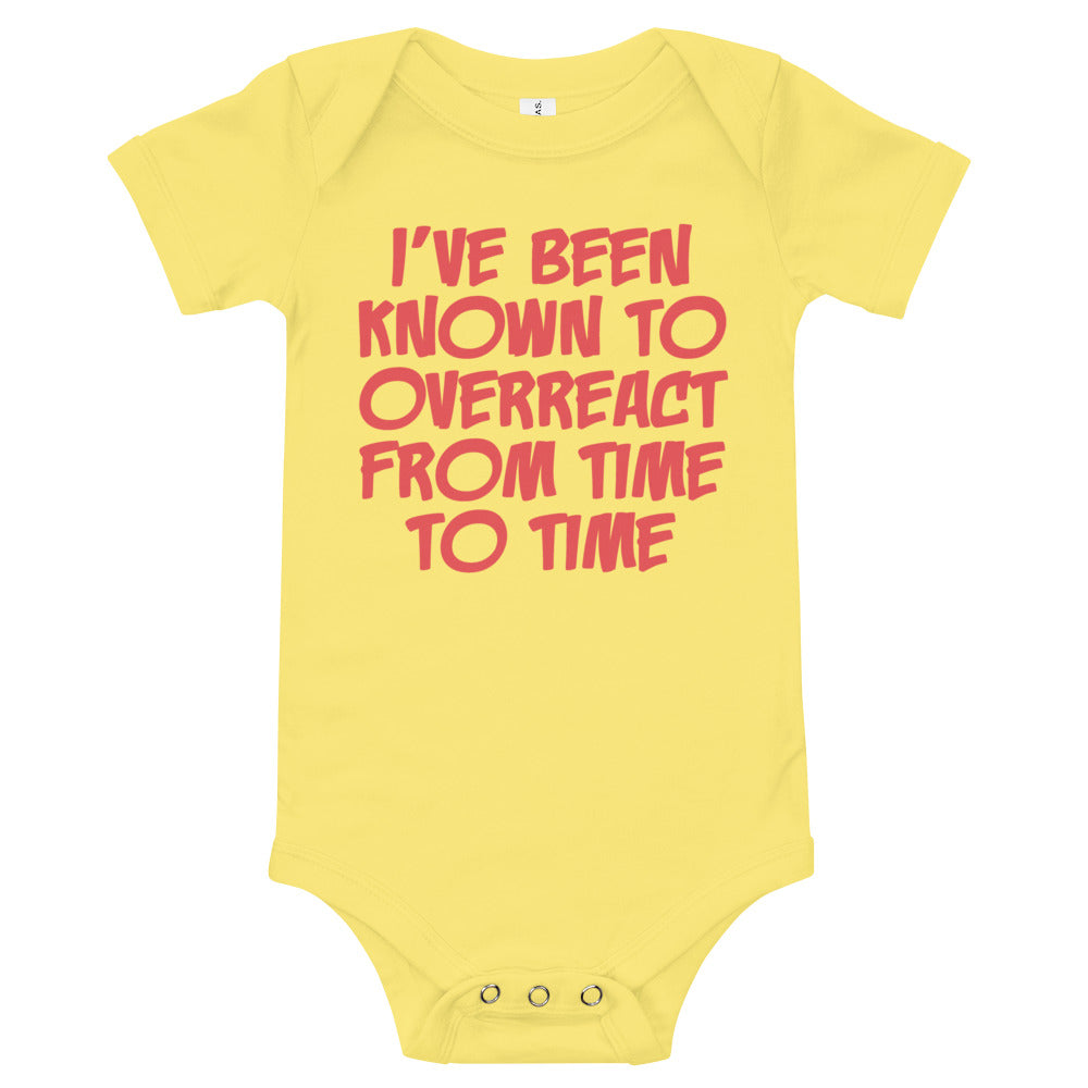 Overreactor Baby Short Sleeve Onesie