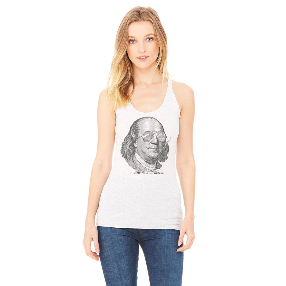 Ben Franklin Now This Is A Political Party Ladies Tri-blend Tank Top