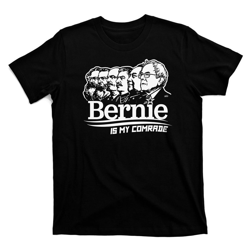 Bernie Sanders Is My Comrade Shirt in Black by Liberty Maniacs