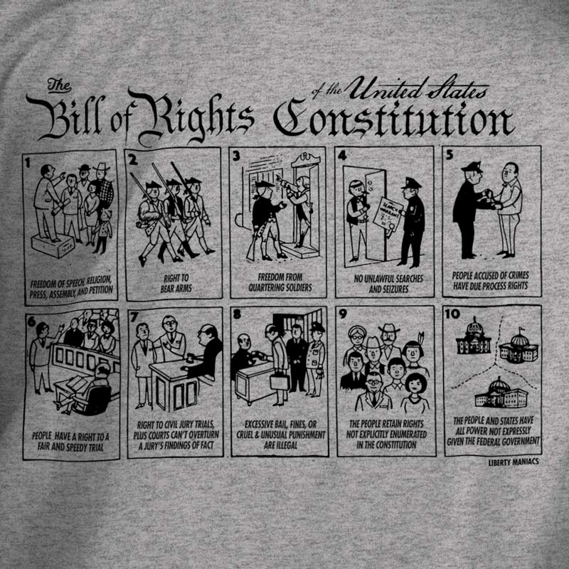 Bill of Rights Youth Short Sleeve T-Shirt