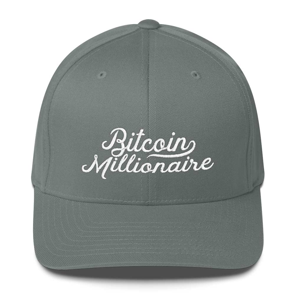 Bitcoin Millionaire FlexFit Fitted Twill Cap