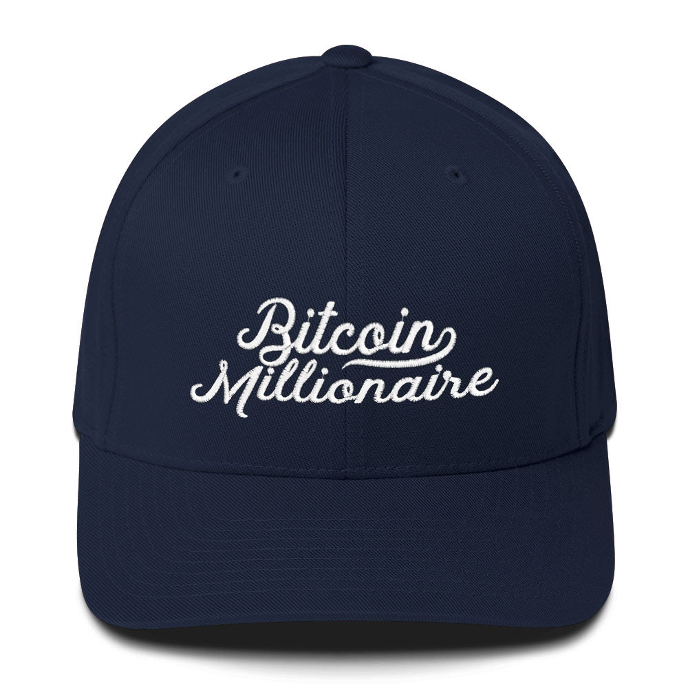 Bitcoin Millionaire FlexFit Fitted Twill Cap
