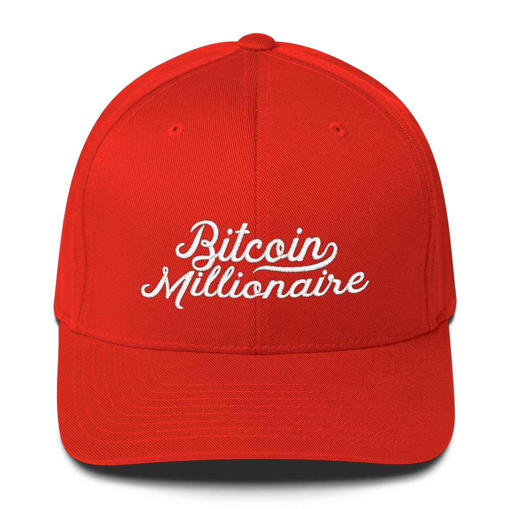 Bitcoin Millionaire FlexFit Fitted Twill Cap