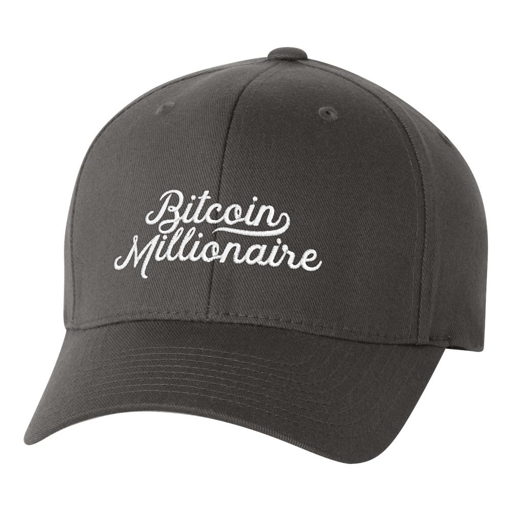 Bitcoin Millionaire FlexFit Fitted Twill Cap
